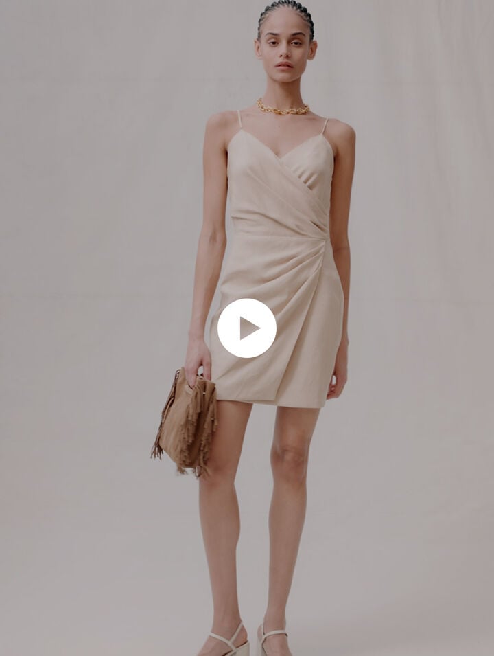Short draped dress