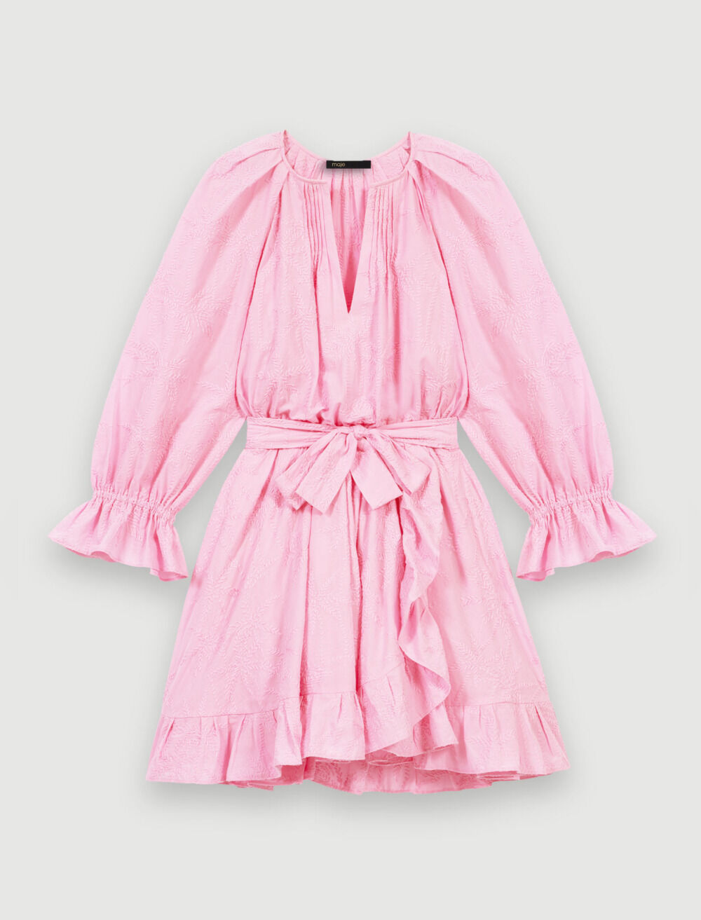 Ruffled mini dress Pink For Women | Maje