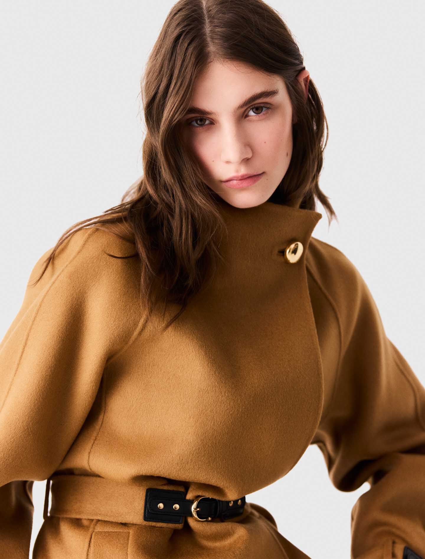 Belted Mid-Length Coat