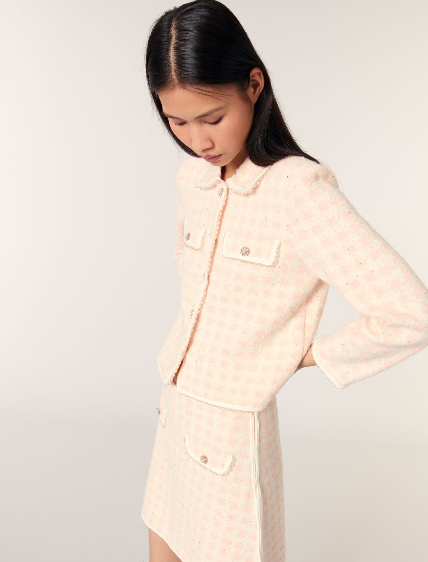 Short tweed jacket - Tweed jackets | Maje