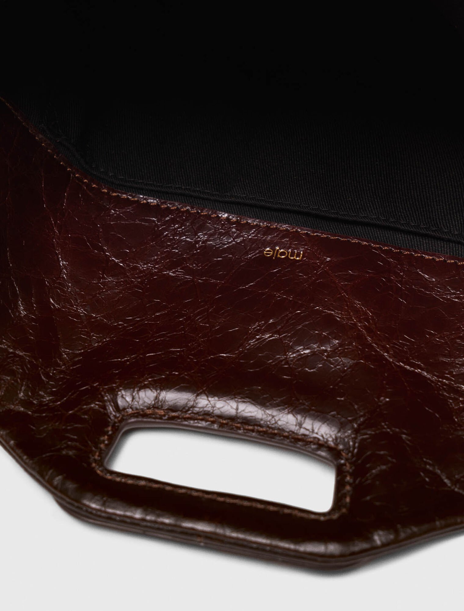 Crackled leather Miss M bag