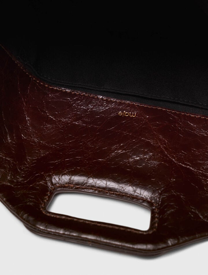 Crackled leather Miss M bag