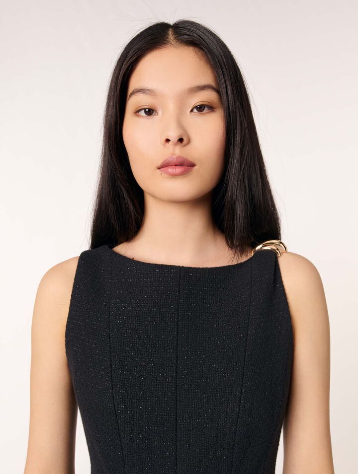 Mini flared tweed dress