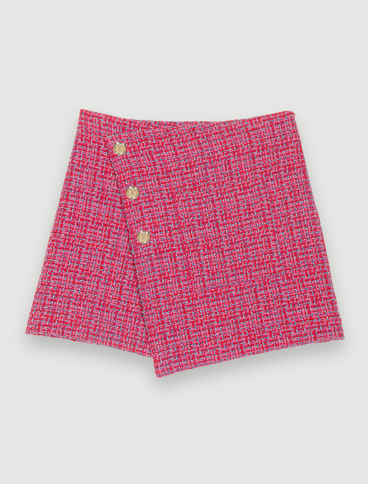 Tweed wrap skirt