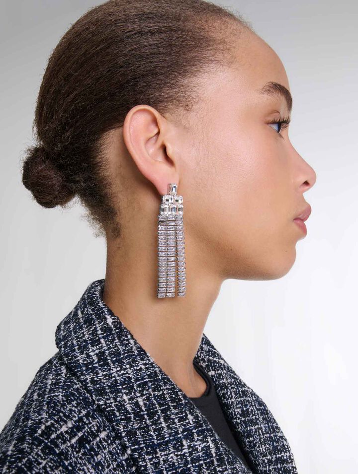 Cascade diamanté earrings