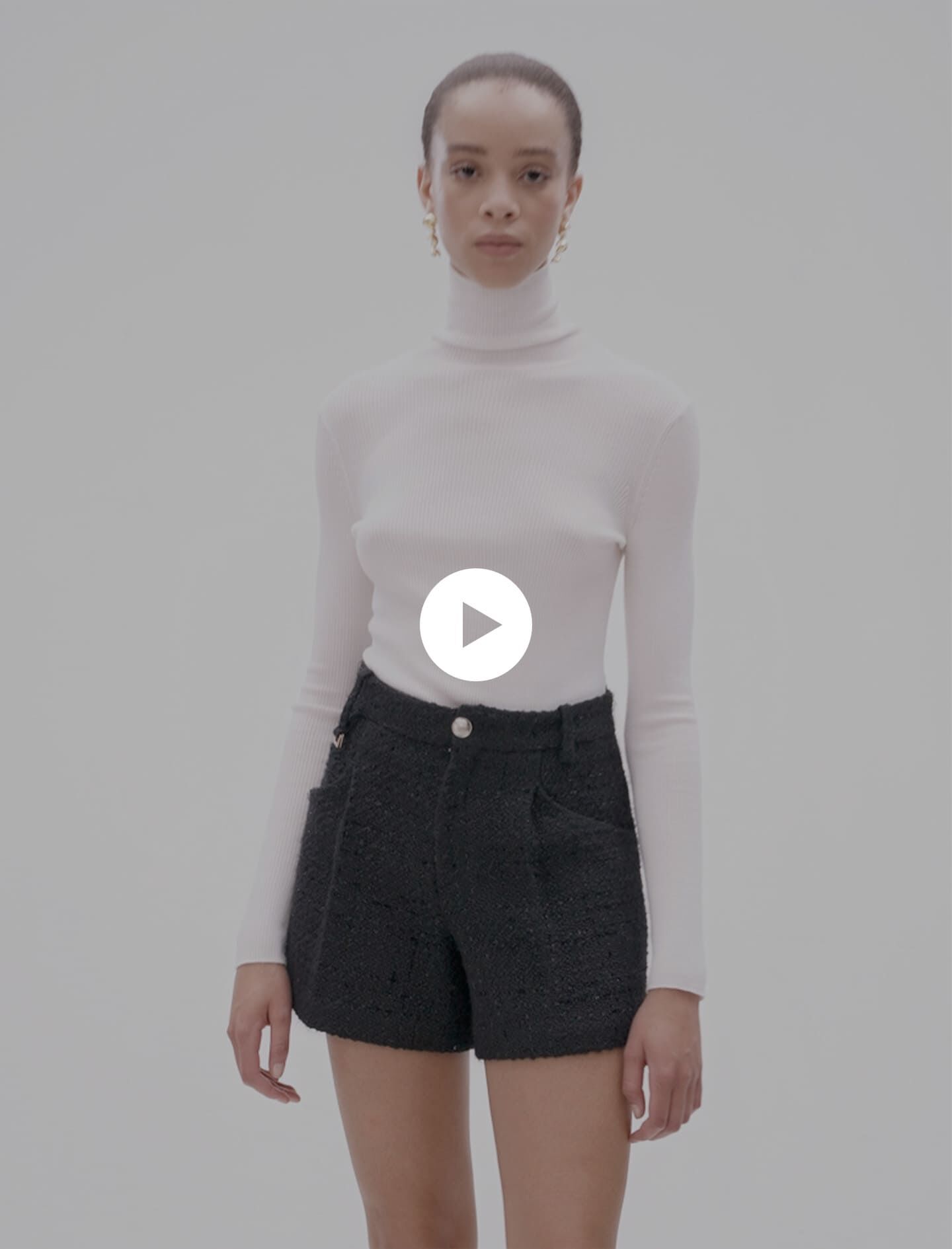 今季ブランド shorts Tweed Black Maje | Women For Gray / パンツ