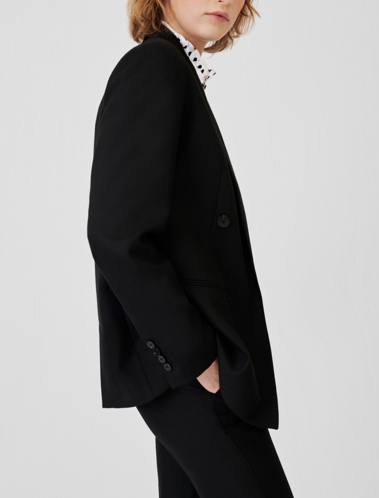 Black suit jacket