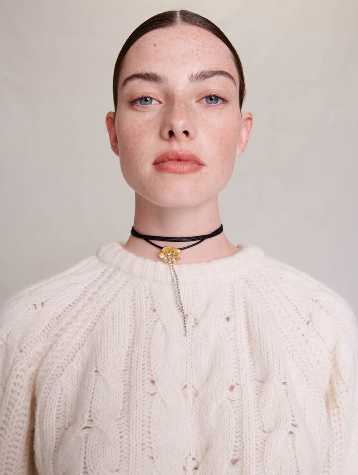 Cable knit jumper