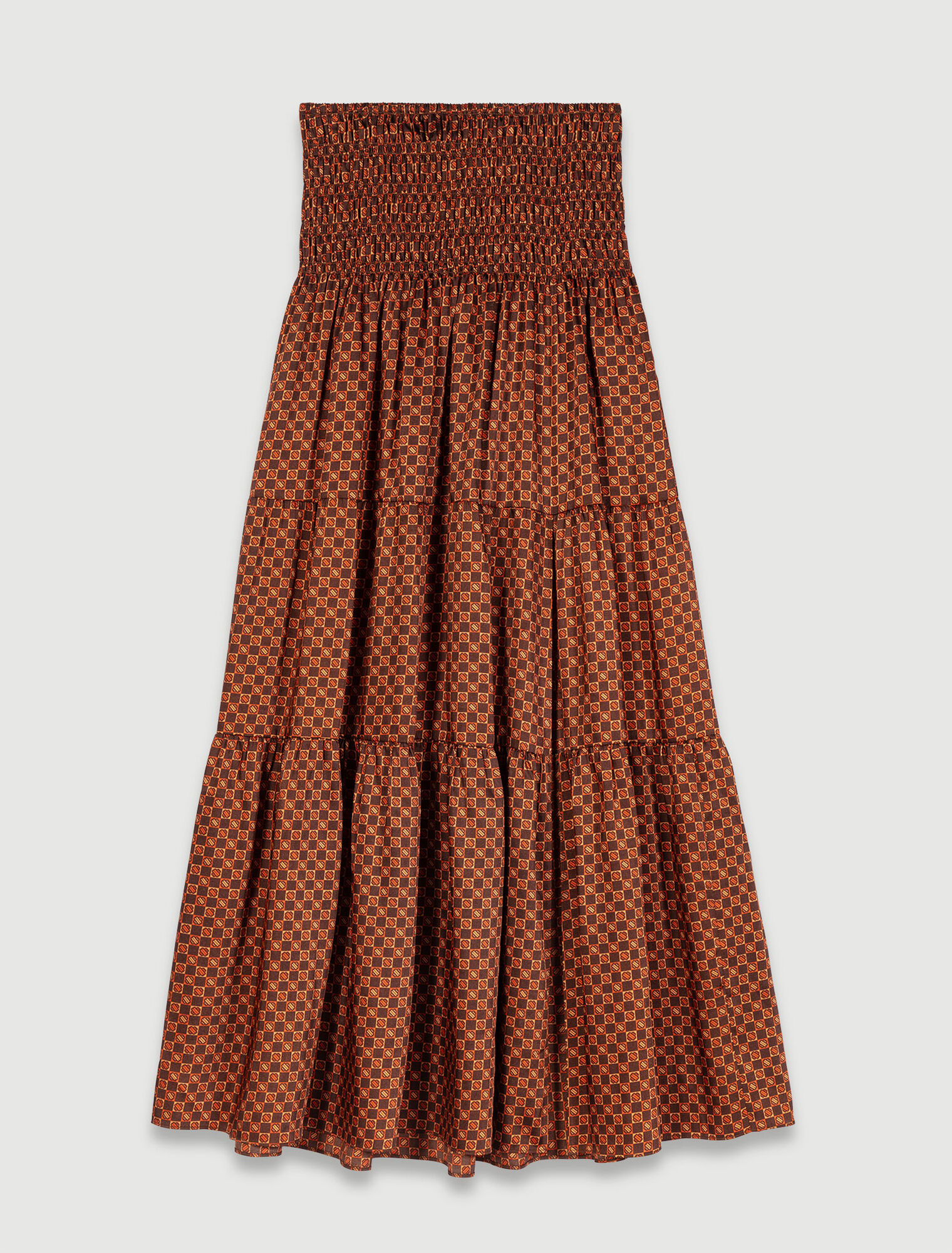 Long flared skirt