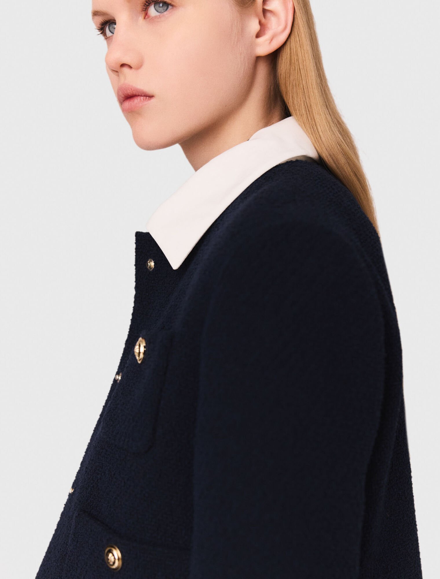 Cropped tweed jacket