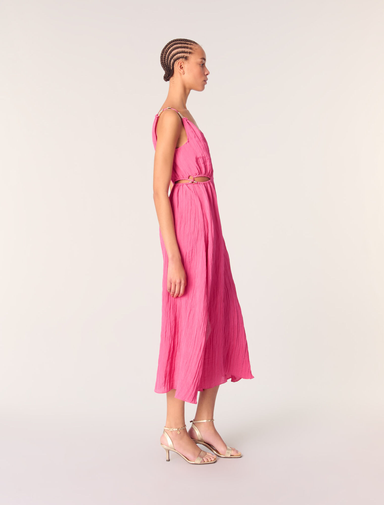 Openwork midi dress