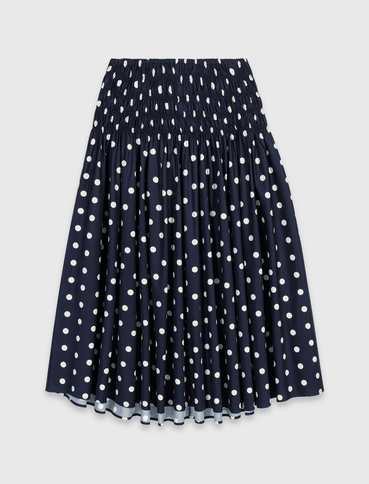 Long cotton skirt Blue For Women | Maje