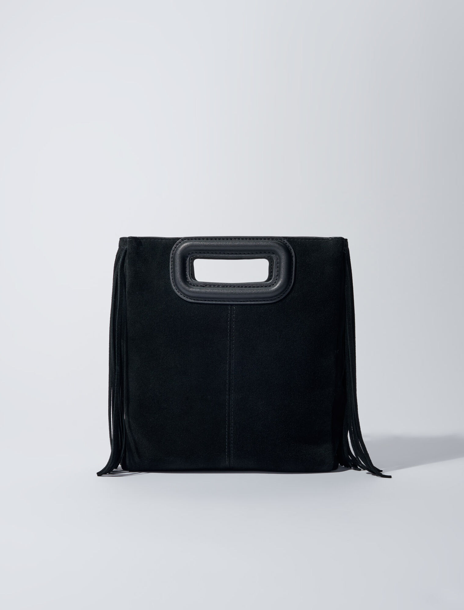 M suede bag with studs
