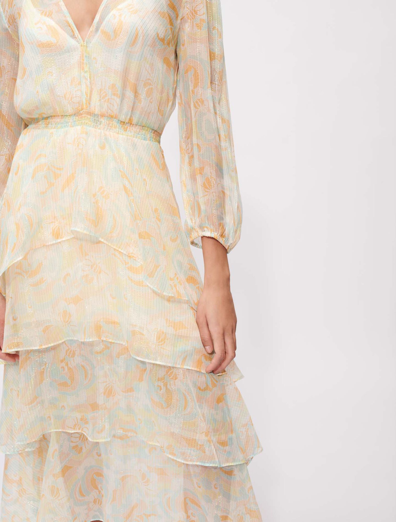 Shiny, fluid silk dress