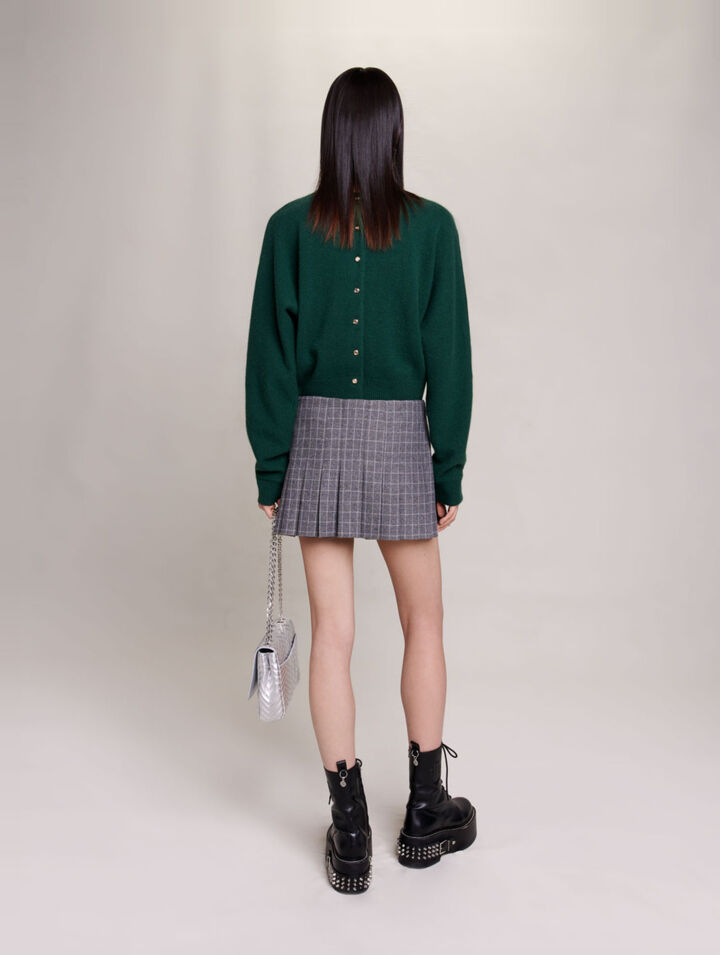 Short pleated skirt