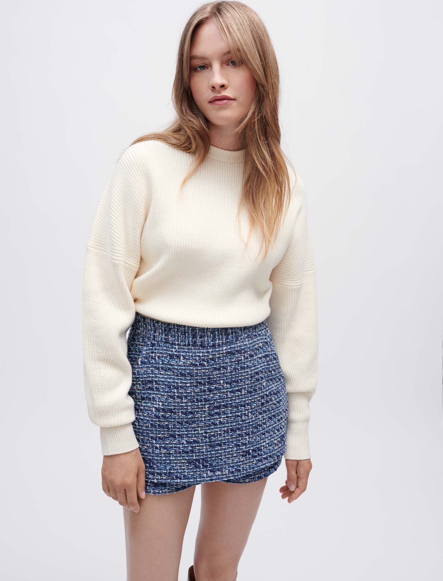 Jupe tweed maje outlet