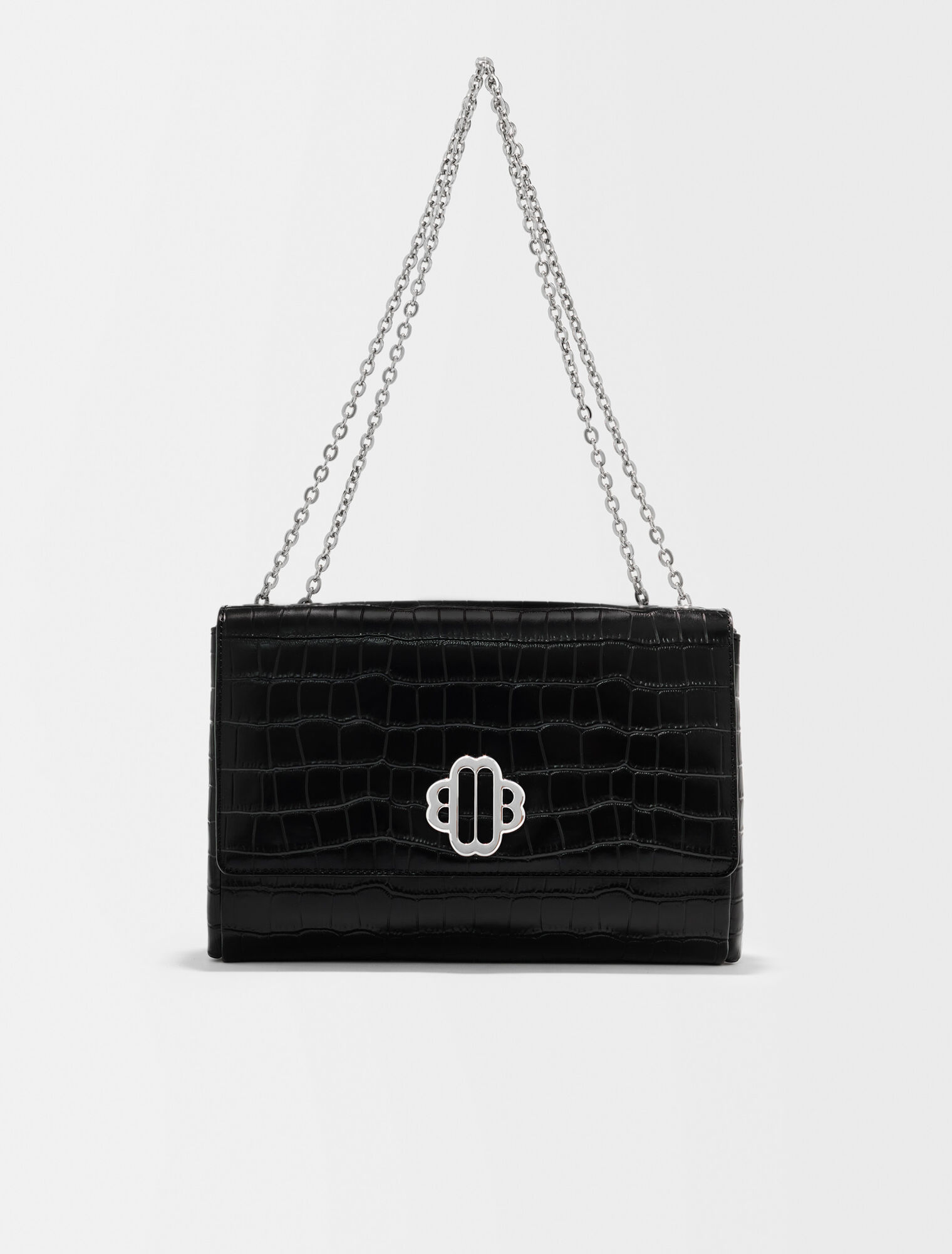 Leather bag with Clover logo