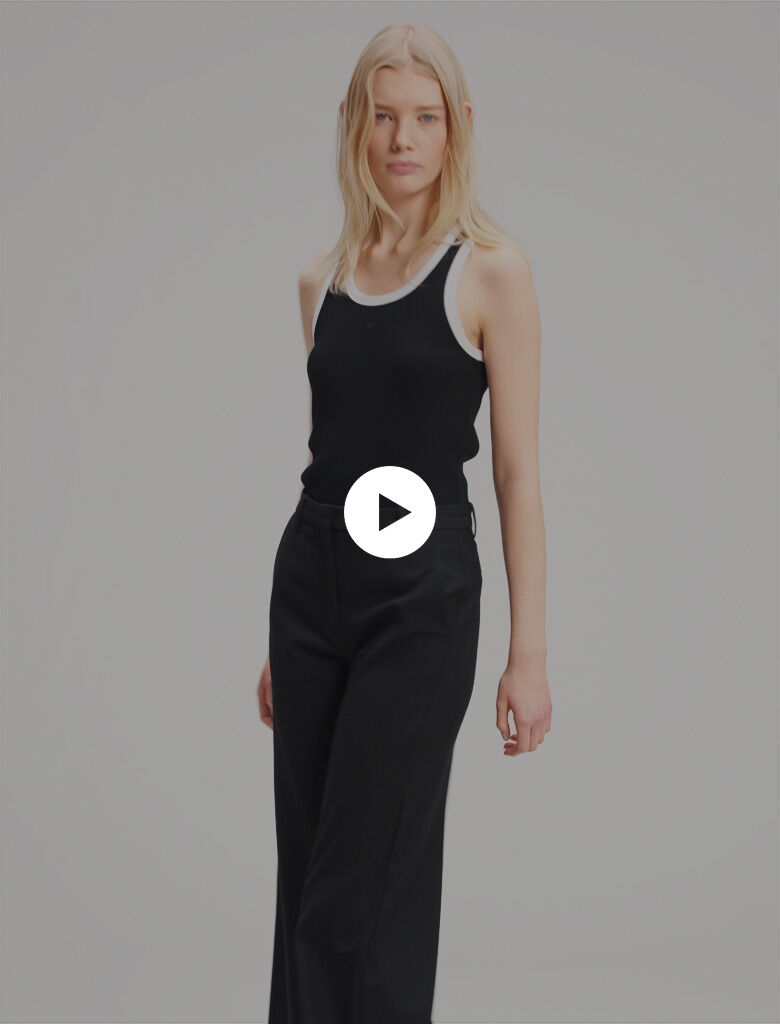 Flared trousers Black / Gray For Women | Maje