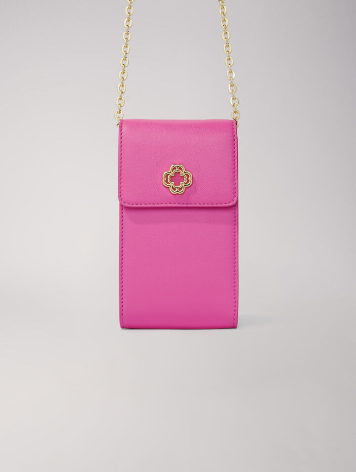 Leather phone pouch