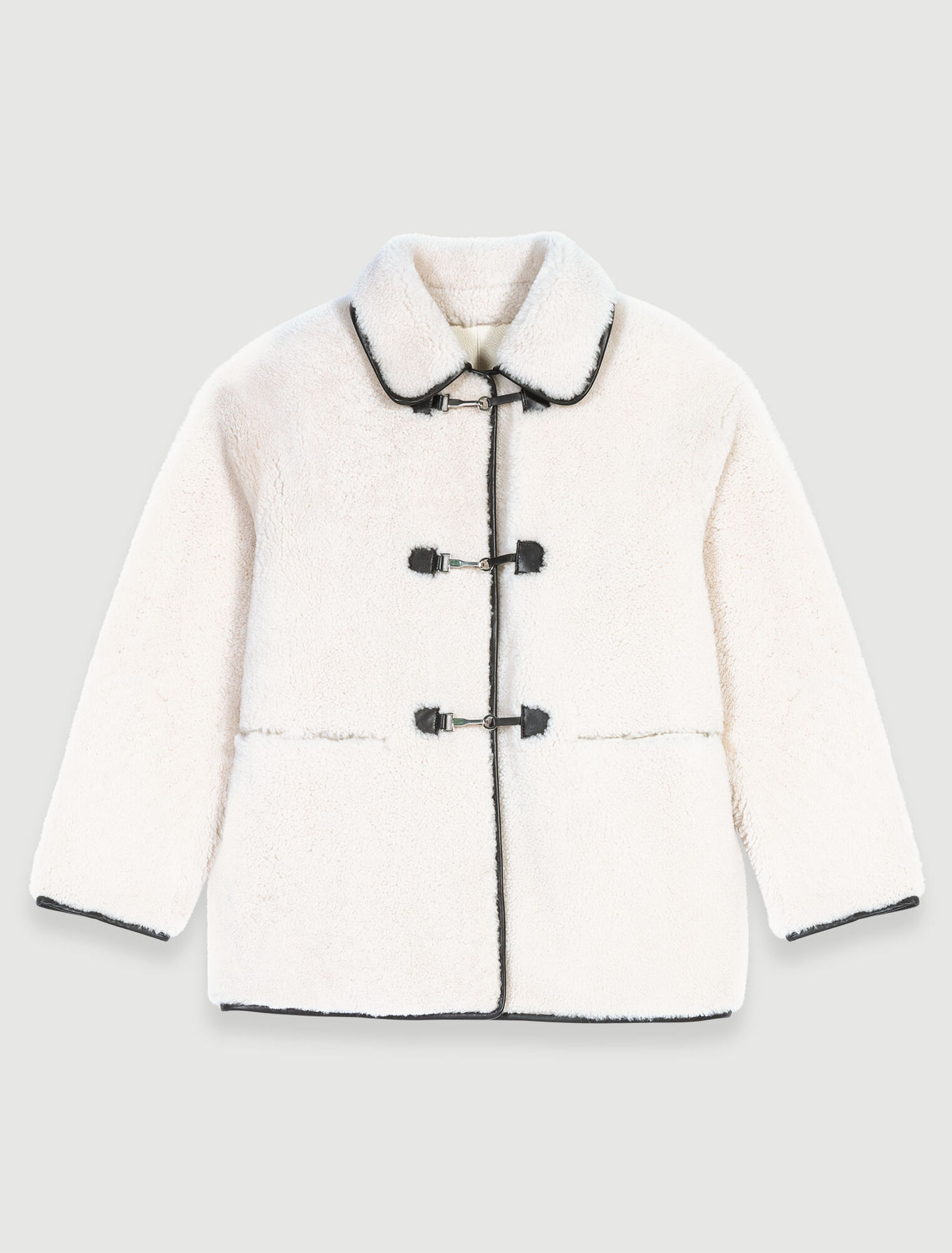 Mid-length shearling coat