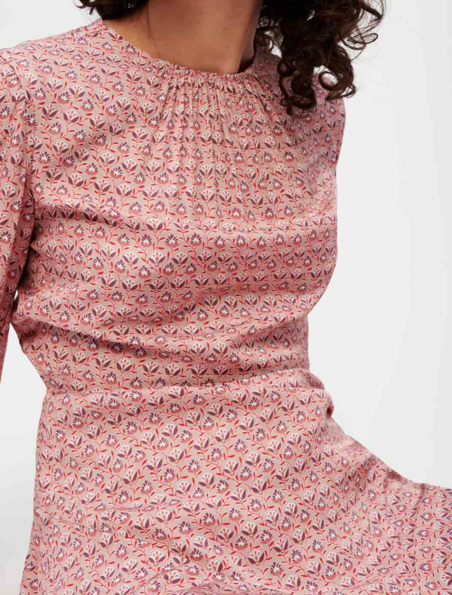 Printed viscose dress