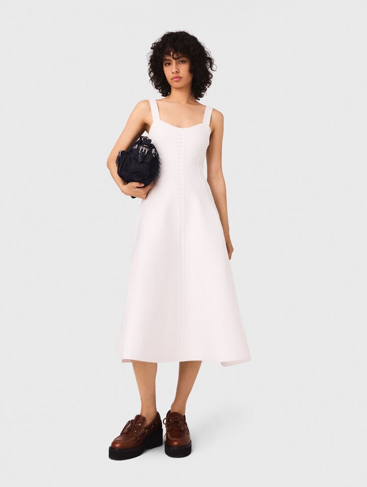 Long knit babydoll dress
