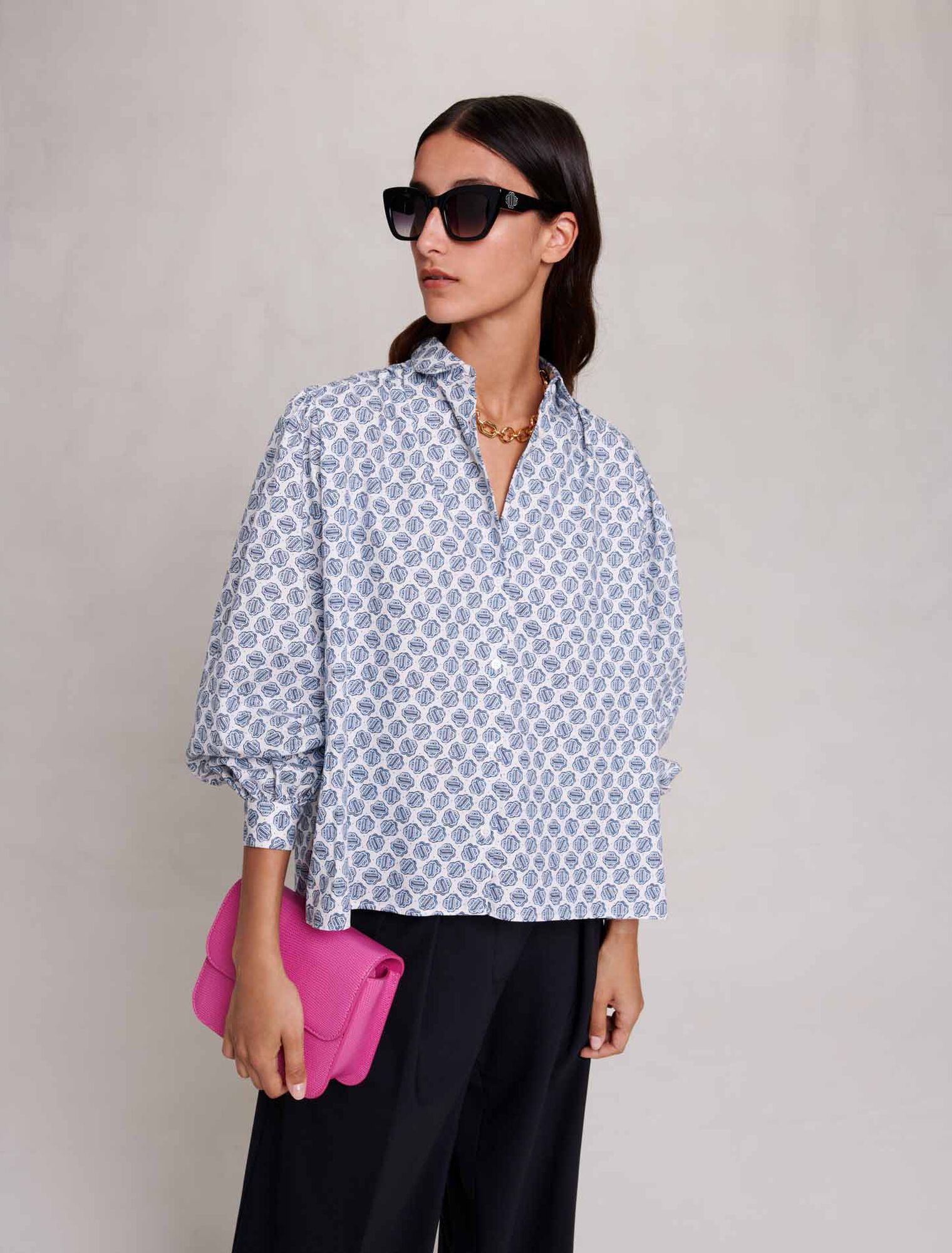 Monogram printed shirt