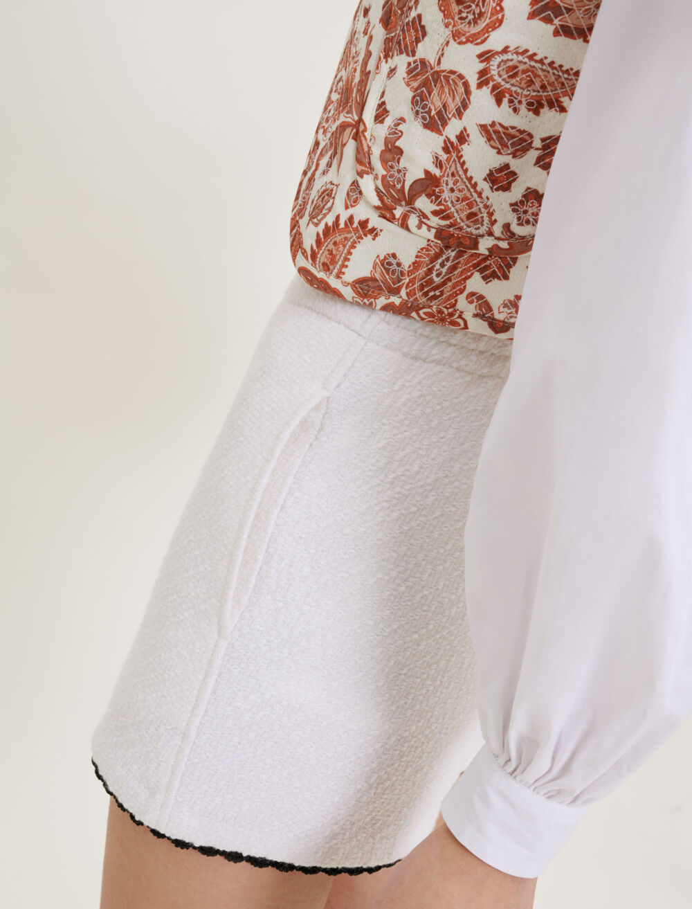 melt the lady tweed short pants wh×bk Maje_MFPSH00353-0101_H_1.jpg