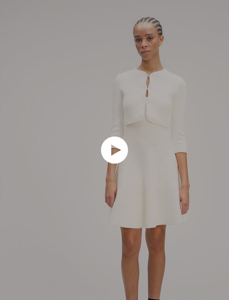 Cropped cardigan with rhinestones White For Women | Maje