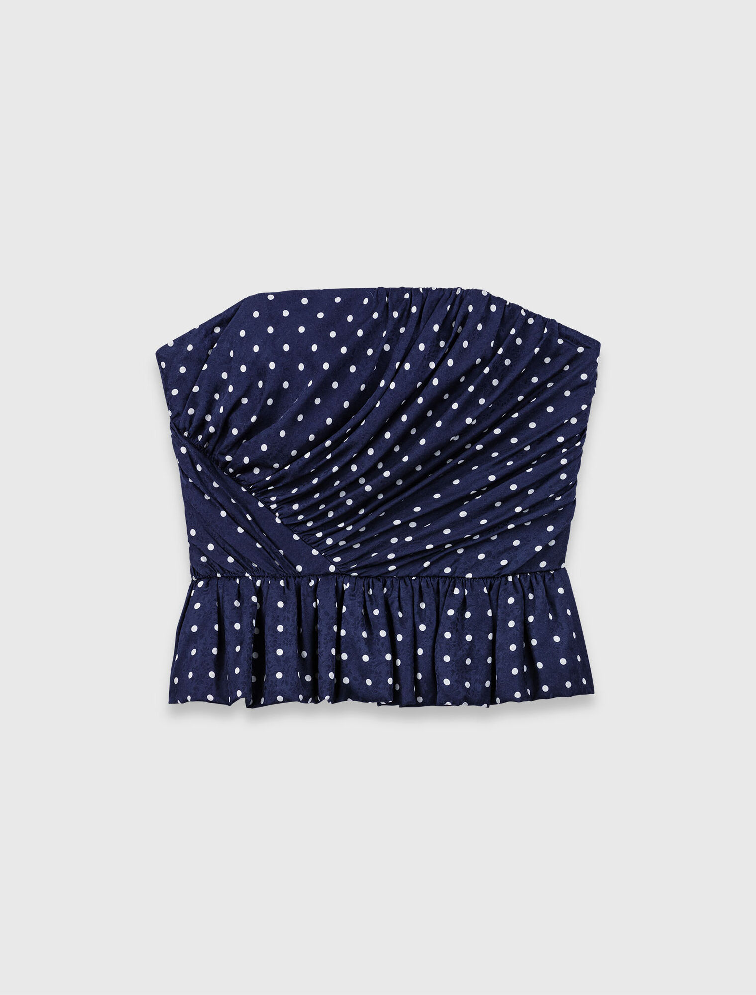 Patterned bustier top