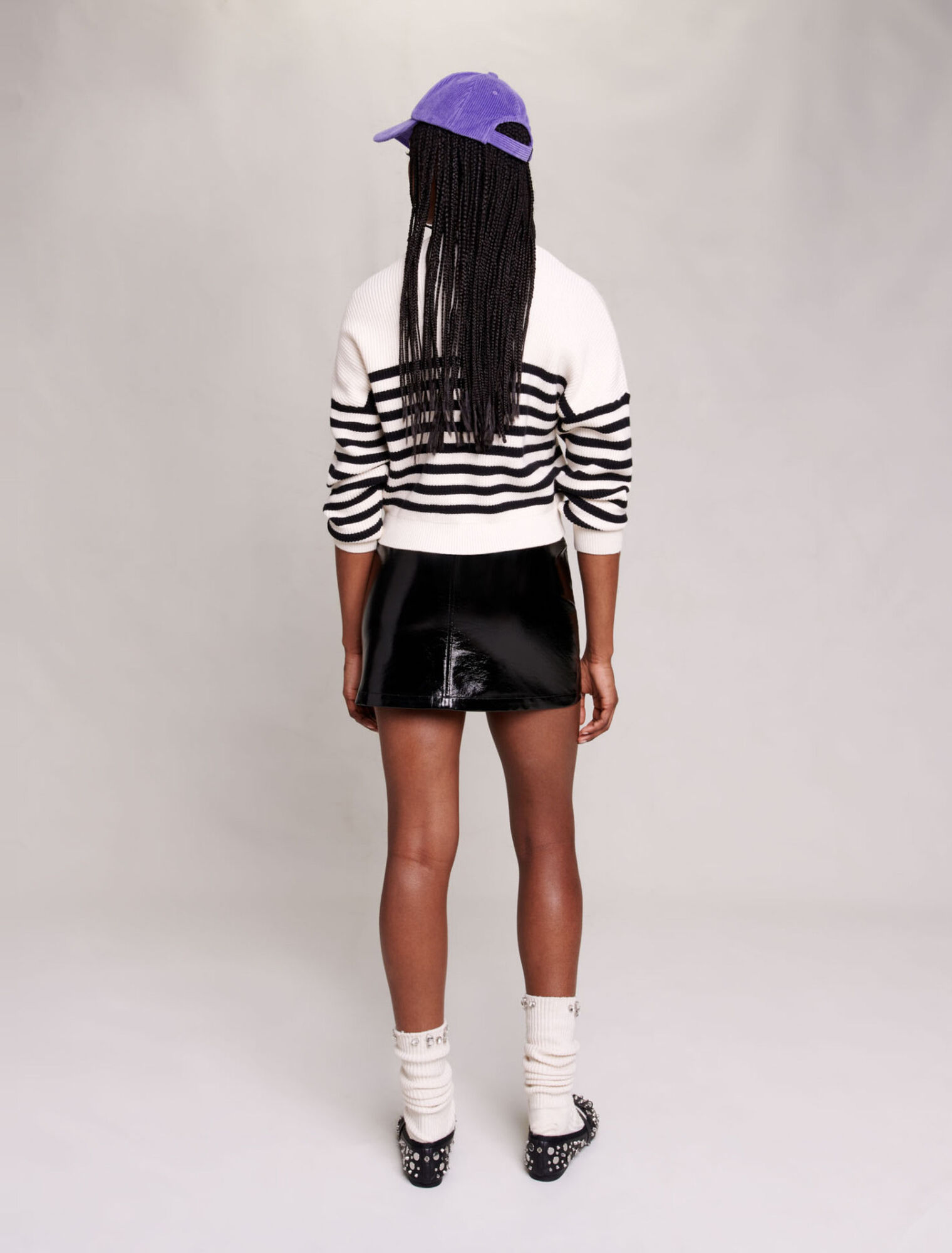 Pull en maille à rayures