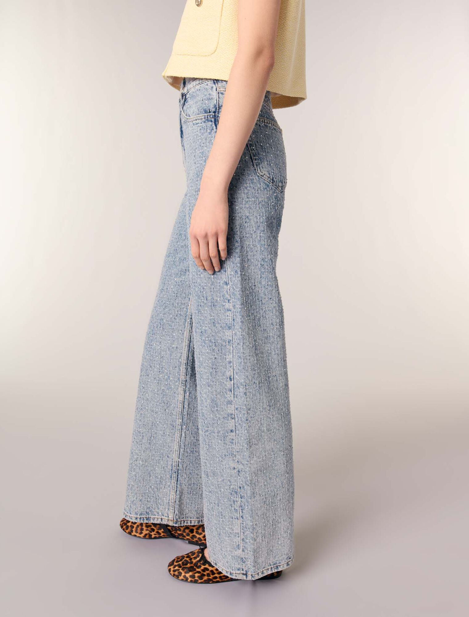 Rhinestone baggy jeans