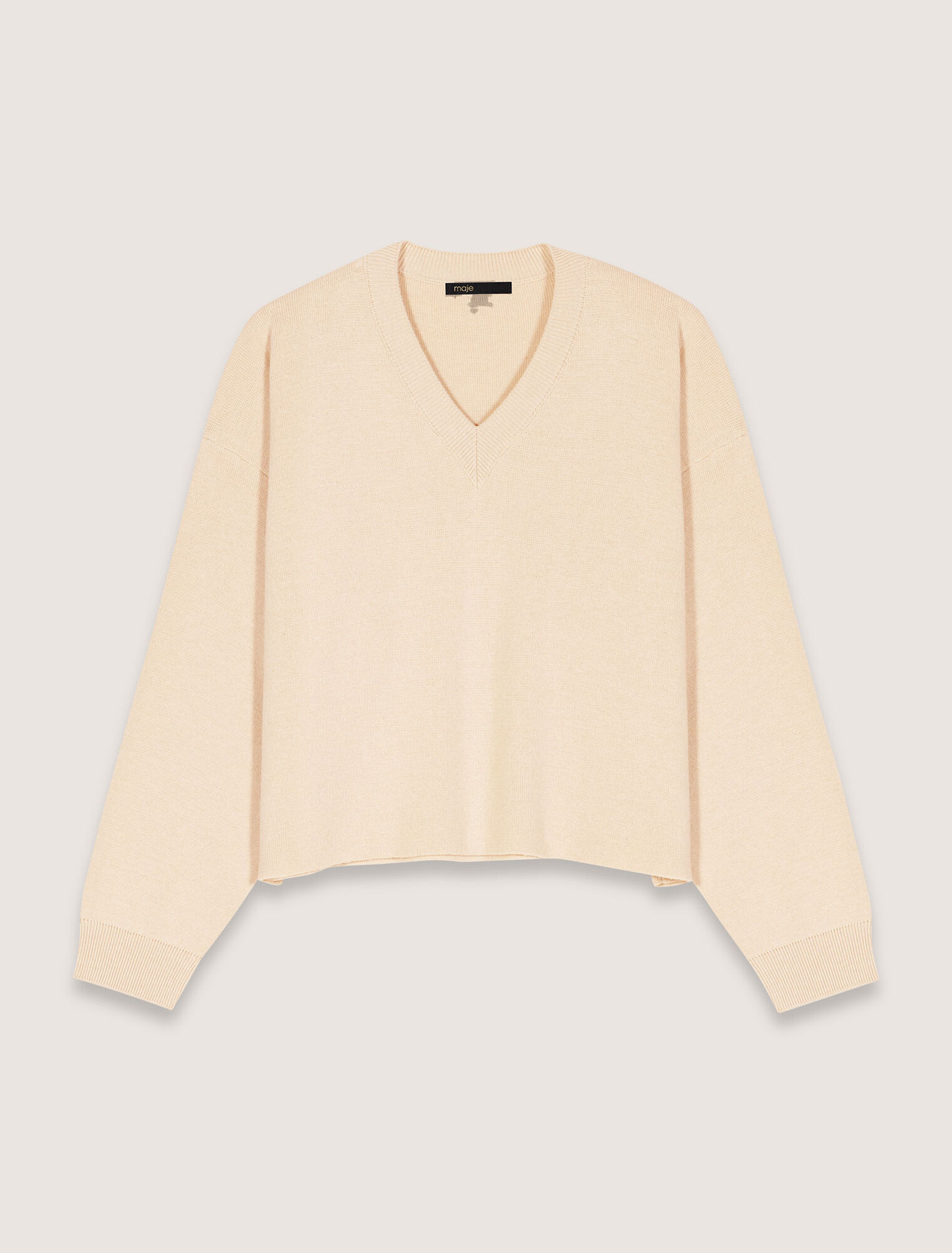 Wool blend V-neck sweater