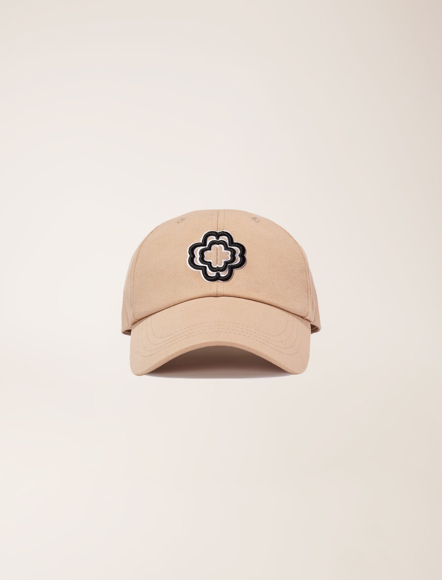 Cotton cap with Clover logo Natural For Women | Maje