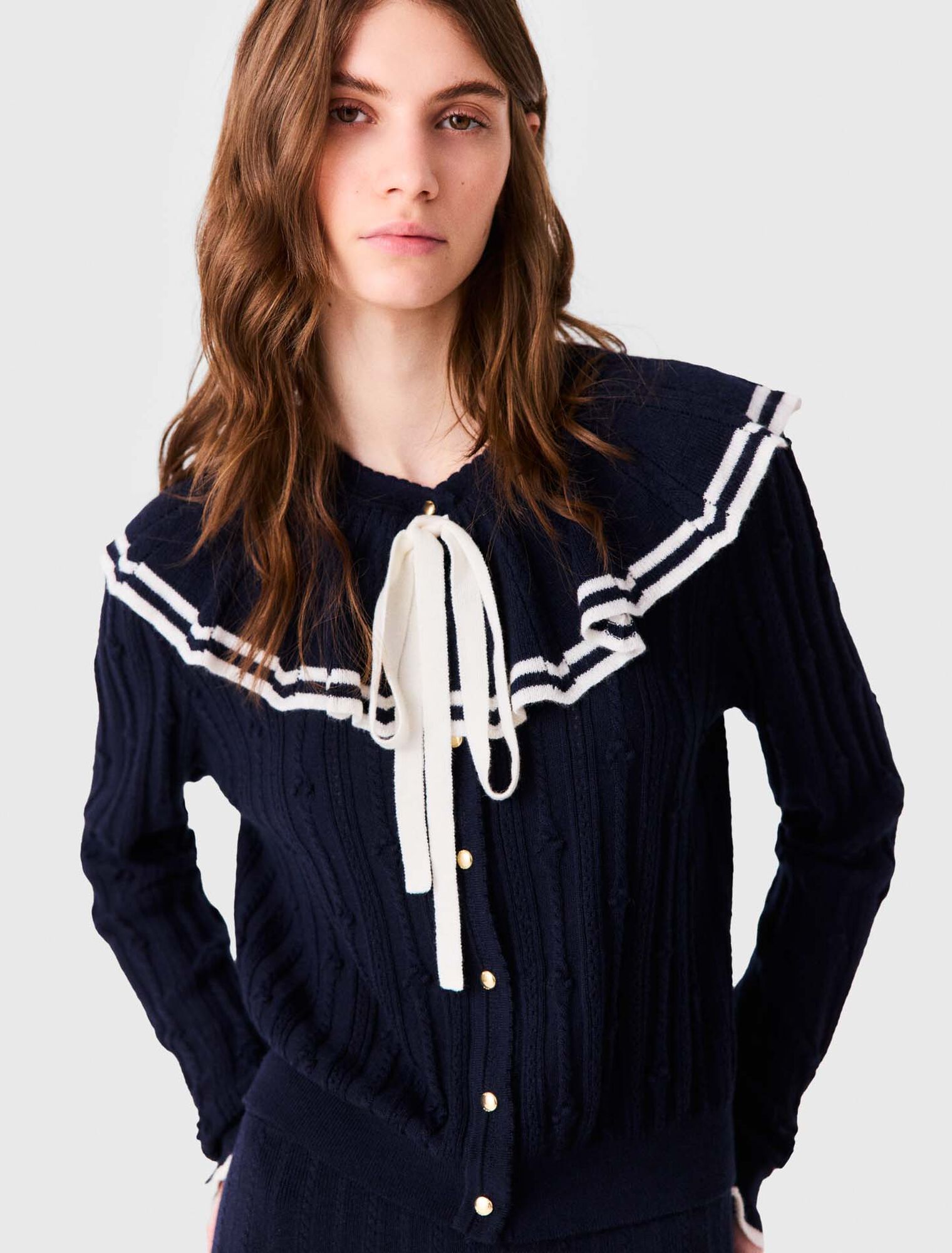 Layered cape cardigan