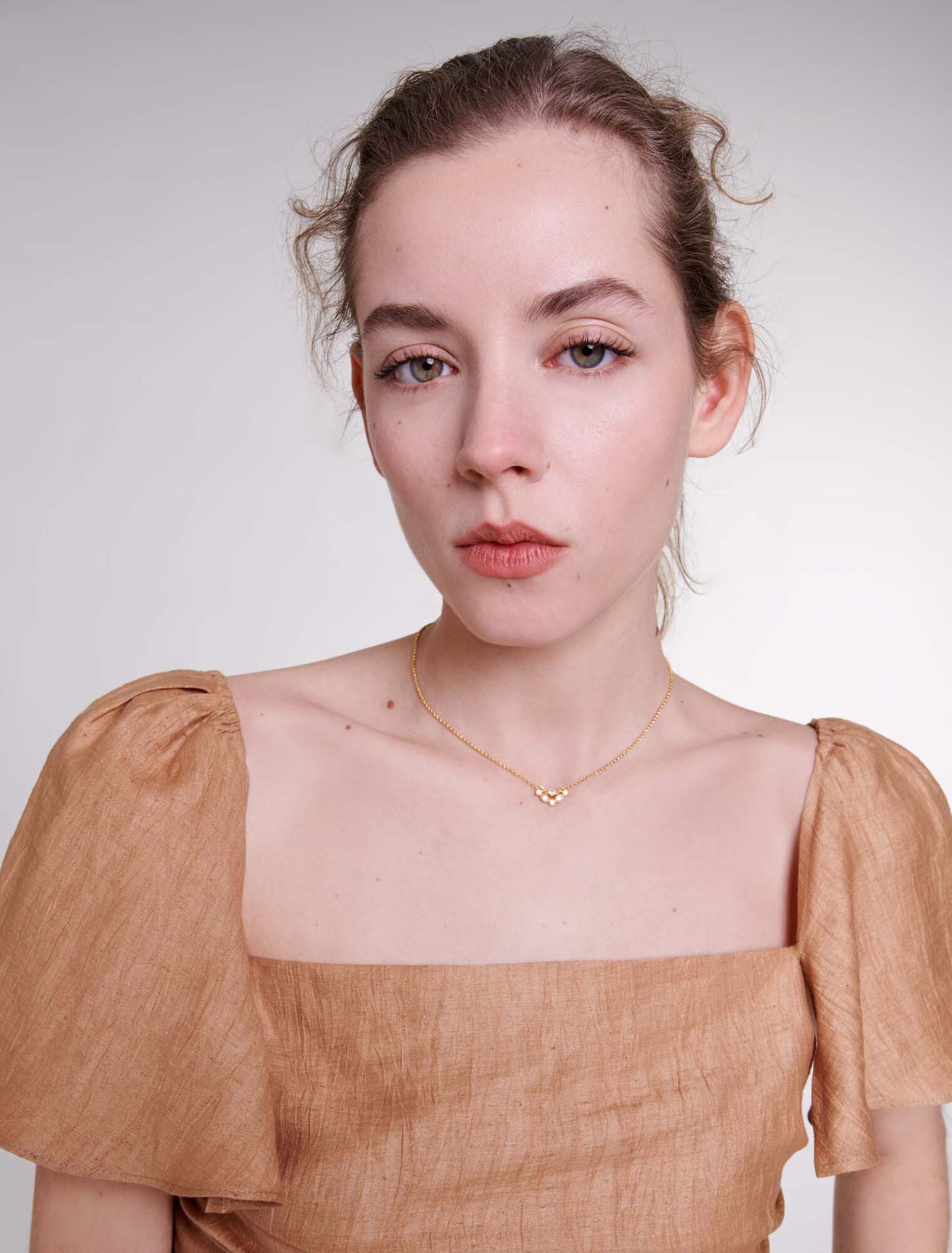 Ruffled linen top