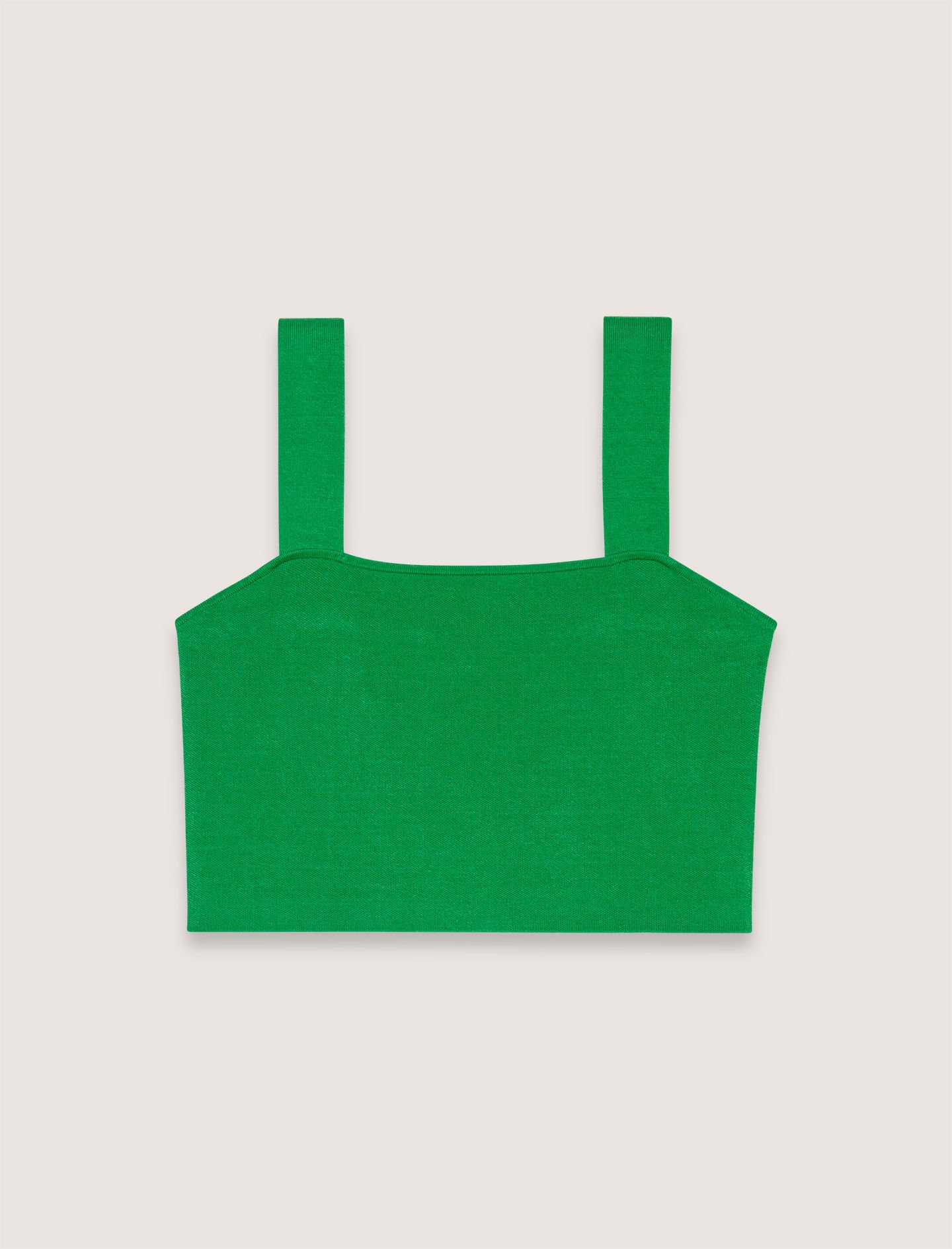 MAJE 売れ筋商品|||マージュ Tシャツ トップス レディース Tops Green Knit crop top Green For Women | Maje