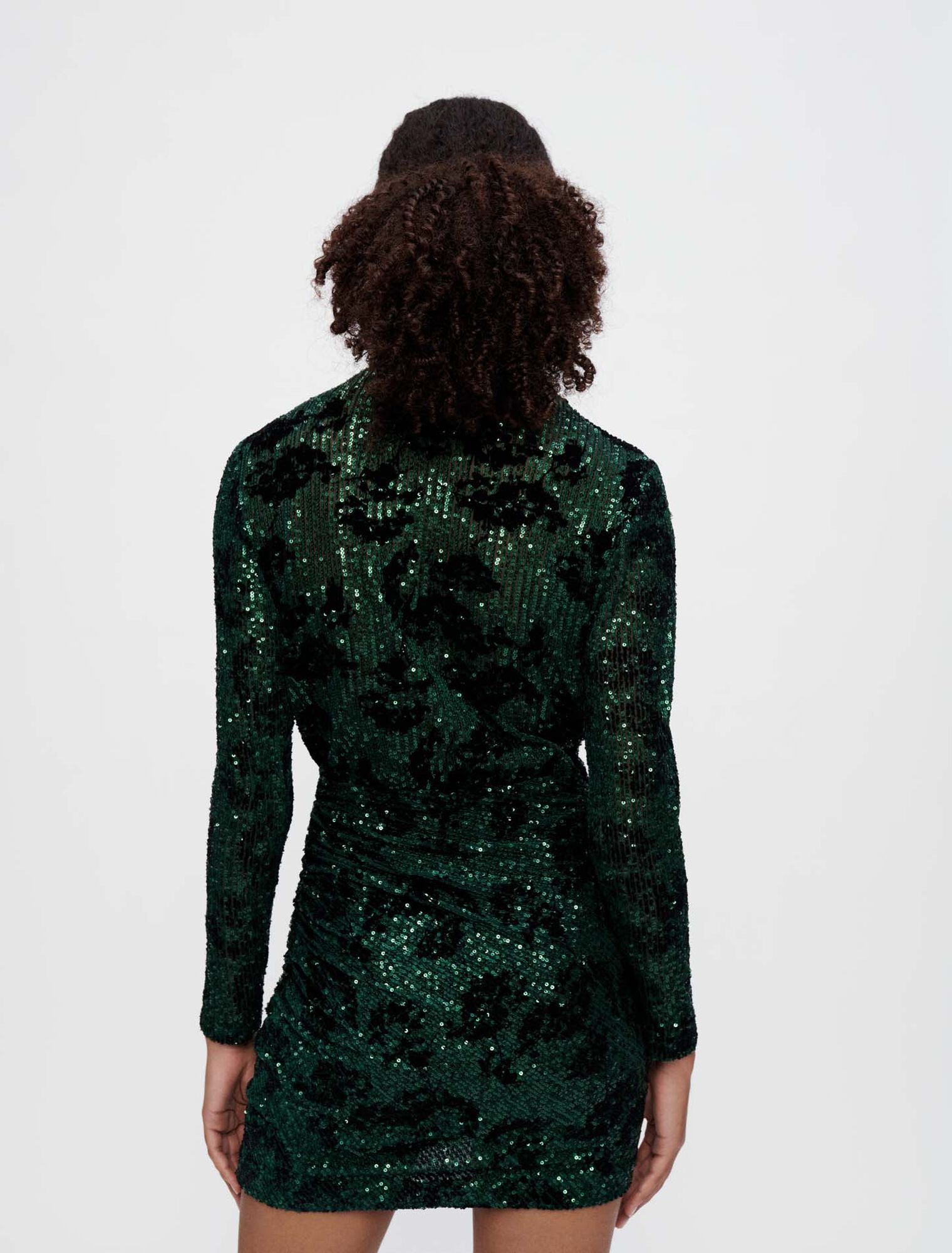 Sequin-embroidered dress