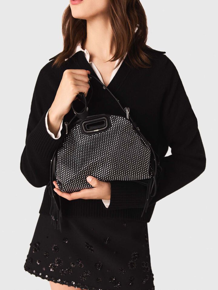 Open polo collar cardigan
