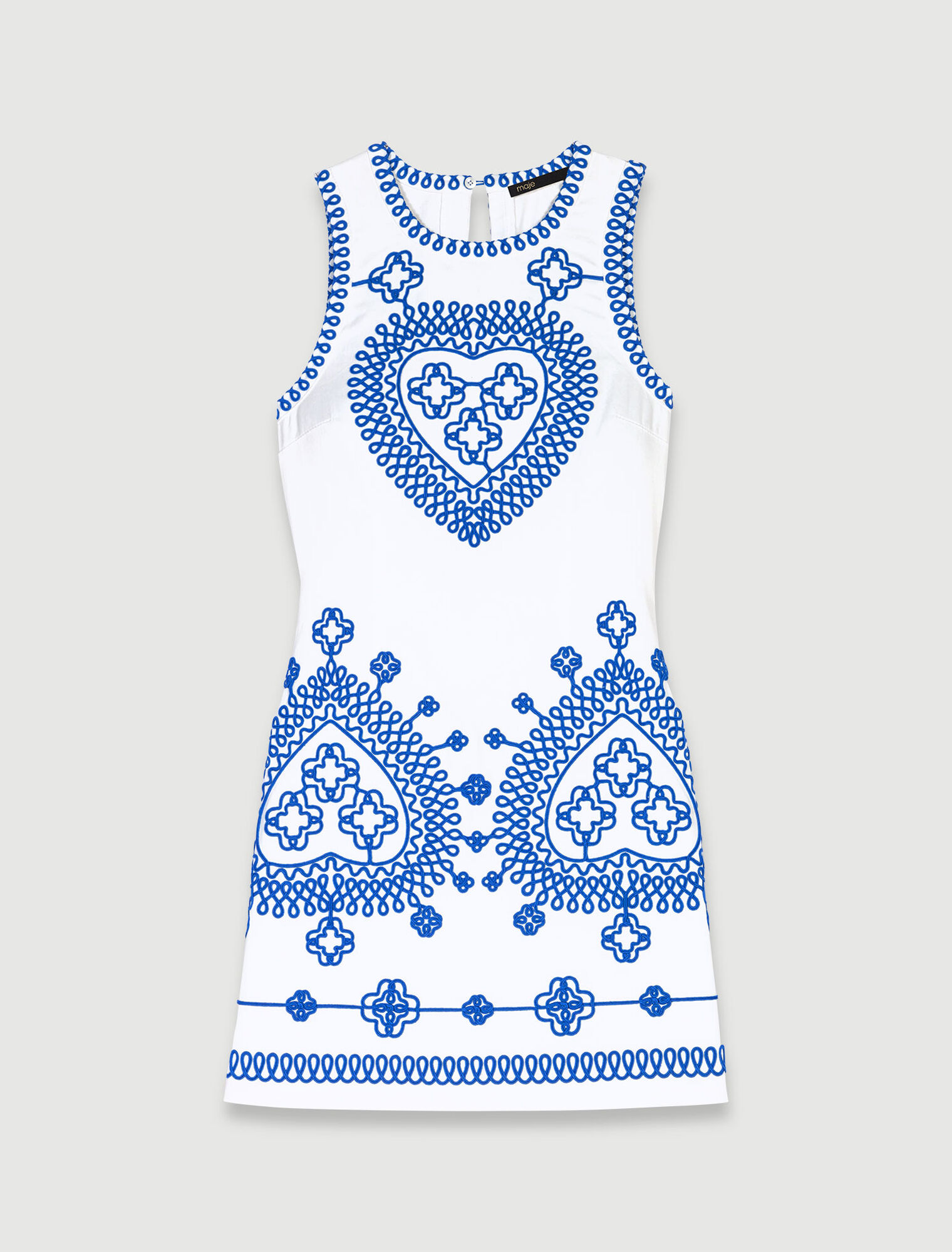 Fitted embroidered dress
