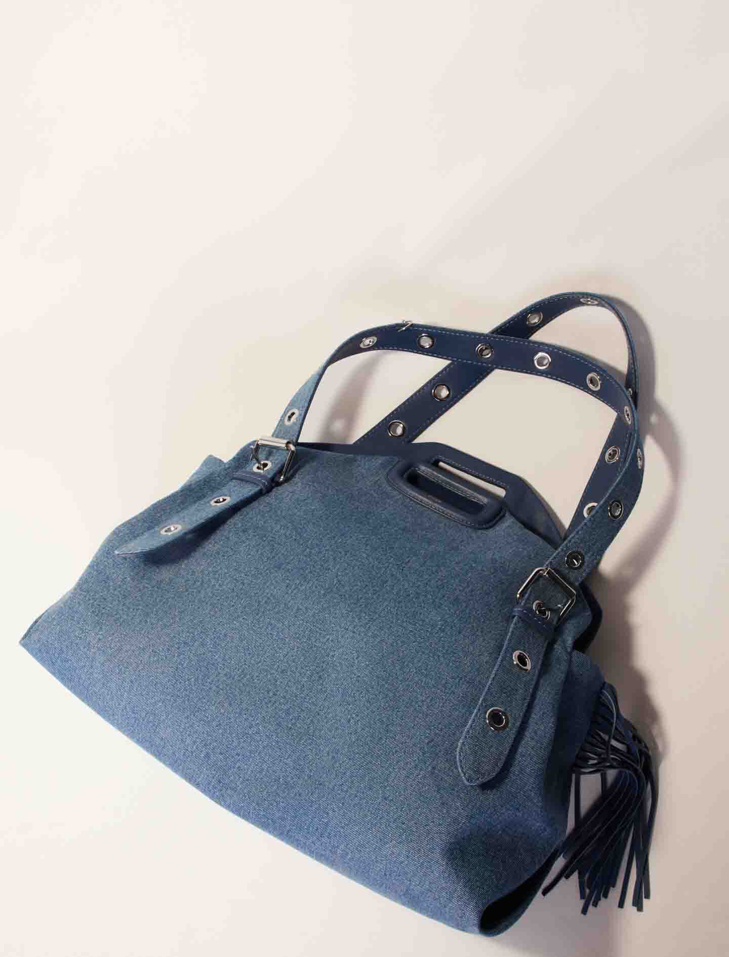 Denim Miss M XL bag Blue For Women | Maje