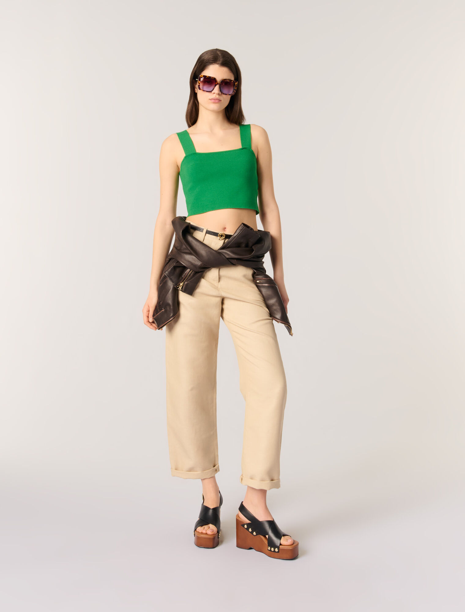 Knit crop top