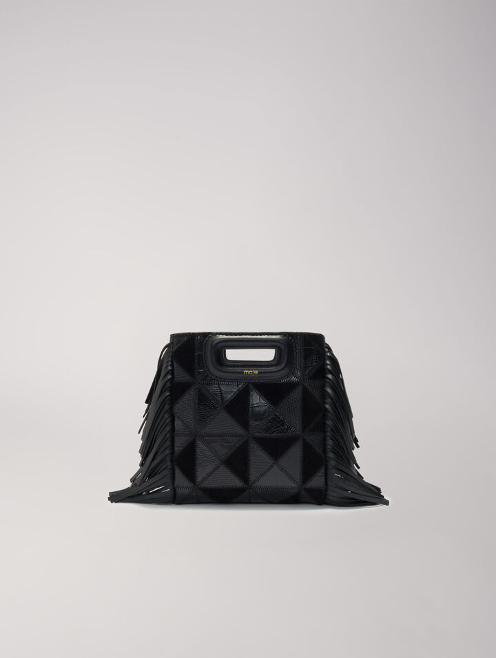 Leather patchwork Mini M bag