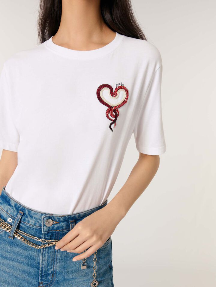 Embroidered T-shirt