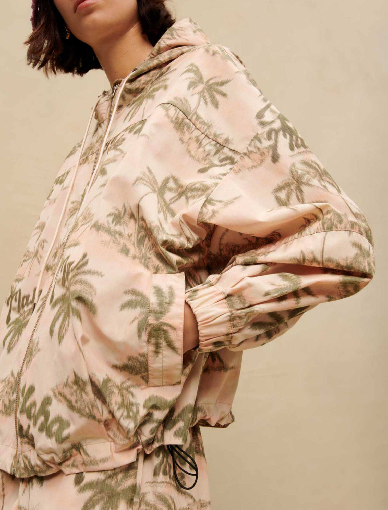 Palm-tree print jacket