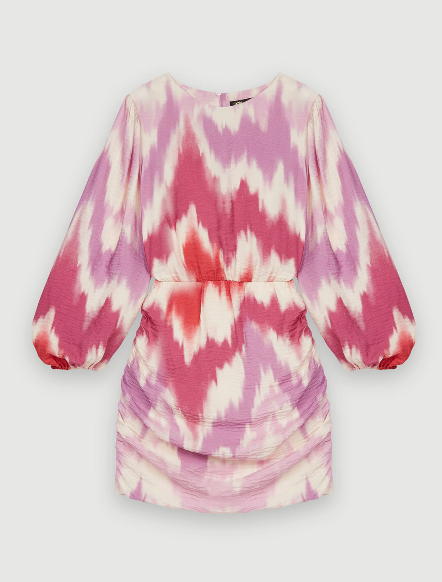Tie and Dye printed viscose dress