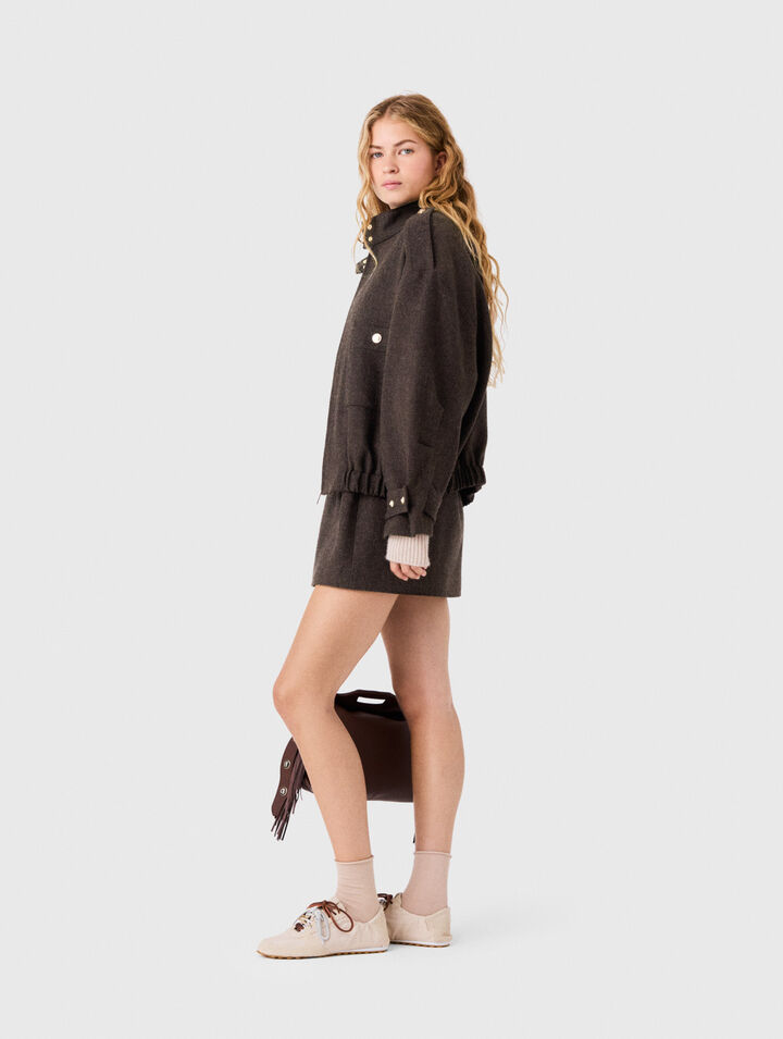 Oversized wool jacket