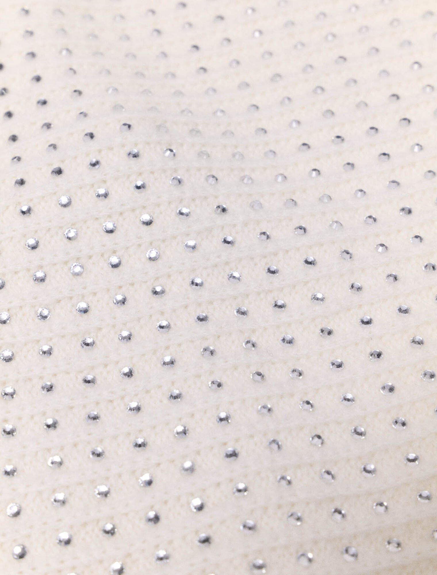 Rhinestone wool triangle scarf