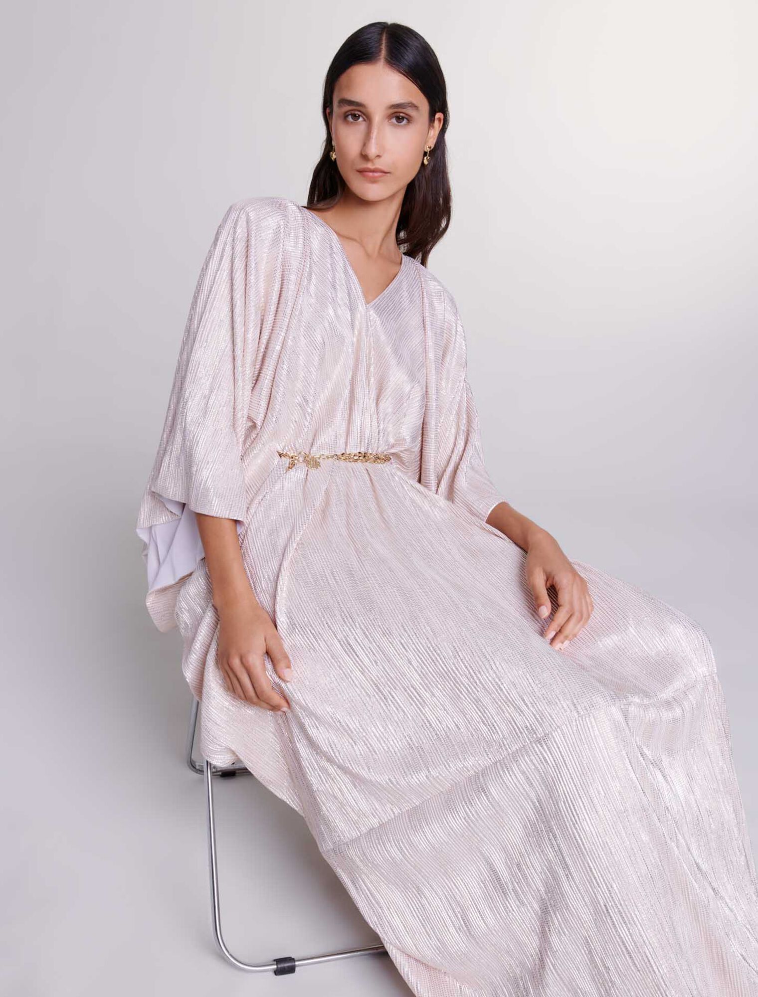 Belted maxi dress
