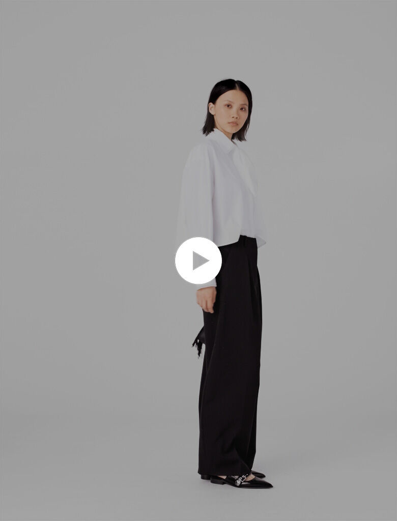 Balloon suit trousers Black / Gray For Women | Maje